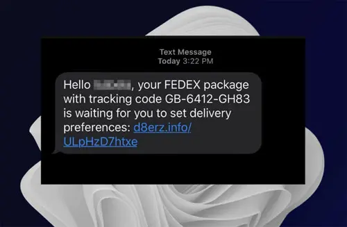 What is FedEx Parcel Text Scam